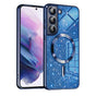 Husa pentru Samsung Galaxy S21 5G, Techsuit Lux Glitter MagSafe, albastru