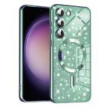 Husa pentru Samsung Galaxy S23 Plus, Techsuit Lux Glitter MagSafe, bleu