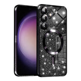Husa pentru Samsung Galaxy S23 FE, Techsuit Lux Glitter MagSafe, argintiu