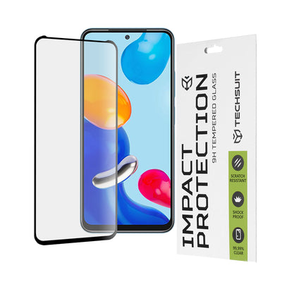 Folie de protectie pentru Xiaomi Redmi Note 11, Techsuit 111D Full Cover / Full Glue Glass