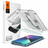 Folie de protectie pentru iPhone 13, Spigen (2 pack) Glas.tR EZ-FIT (AGL03385)
