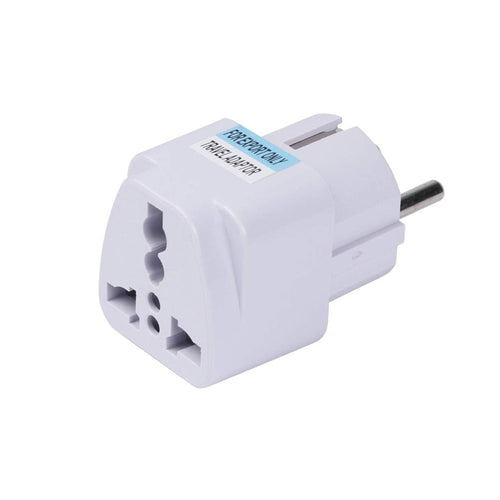 Adaptor pentru Calatorie Techsuit (C524), pentru UK / US / AU to EU, 10A, 250V, Alb