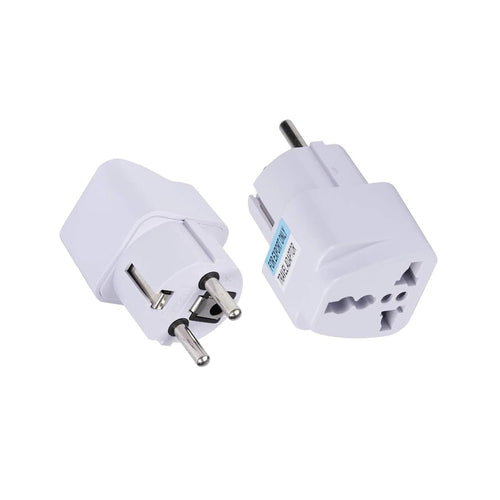 Adaptor pentru Calatorie Techsuit (C524), pentru UK / US / AU to EU, 10A, 250V, Alb