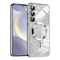Husa pentru Samsung Galaxy S24, Techsuit Lux Glitter MagSafe, argintiu