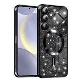 Husa pentru Samsung Galaxy S24, Techsuit Lux Glitter MagSafe, argintiu