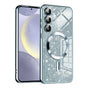 Husa pentru Samsung Galaxy S24 Plus, Techsuit Lux Glitter MagSafe, bleu