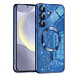 Husa pentru Samsung Galaxy S24 Plus, Techsuit Lux Glitter MagSafe, albastru