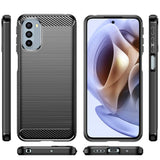 Husa pentru Motorola Moto G31, Techsuit Carbon Silicone, negru