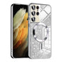Husa pentru Samsung Galaxy S21 Ultra 5G, Techsuit Lux Glitter MagSafe, argintiu