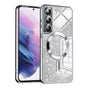 Husa pentru Samsung Galaxy S22 5G, Techsuit Lux Glitter MagSafe, argintiu