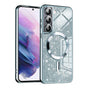 Husa pentru Samsung Galaxy S22 5G, Techsuit Lux Glitter MagSafe, bleu