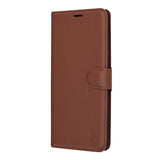 Husa pentru Xiaomi Redmi Note 13 Pro+ 5G, Techsuit Leather Folio, maro