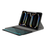 Husa tableta pentru iPad Pro 11 (2024), Techsuit CozyTab Case (cu Pencil Holder/RGB Wireless Magnetic Keyboard), negru
