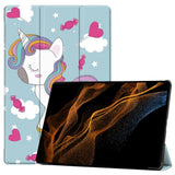 Husa tableta pentru Samsung Galaxy Tab S8 Ultra, Techsuit FoldPro, Butterfly