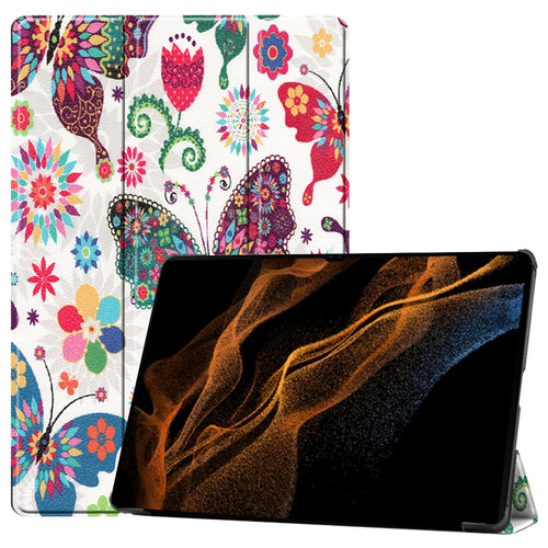 Husa tableta pentru Samsung Galaxy Tab S8 Ultra, Techsuit FoldPro, Butterfly