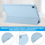 Husa tableta pentru Samsung Galaxy Tab S6 Lite 10.4 P610/P615, Techsuit Flex Trifold (cu Pencil Holder), bleu