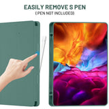 Husa tableta pentru Samsung Galaxy Tab S6 Lite 10.4 P610/P615, Techsuit Flex Trifold (cu Pencil Holder), gri