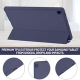 Husa tableta pentru Samsung Galaxy Tab S6 Lite 10.4 P610/P615, Techsuit Flex Trifold (cu Pencil Holder), bleumarin