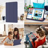Husa tableta pentru Samsung Galaxy Tab S6 Lite 10.4 P610/P615, Techsuit Flex Trifold (cu Pencil Holder), bleumarin