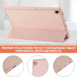 Husa tableta pentru Samsung Galaxy Tab S6 Lite 10.4 P610/P615, Techsuit Flex Trifold (cu Pencil Holder), gri