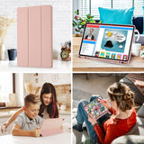 Husa tableta pentru Samsung Galaxy Tab S6 Lite 10.4 P610/P615, Techsuit Flex Trifold (cu Pencil Holder), gri