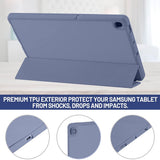 Husa tableta pentru Samsung Galaxy Tab S6 Lite 10.4 P610/P615, Techsuit Flex Trifold (cu Pencil Holder), gri