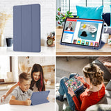 Husa tableta pentru Samsung Galaxy Tab S6 Lite 10.4 P610/P615, Techsuit Flex Trifold (cu Pencil Holder), gri