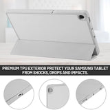 Husa tableta pentru Samsung Galaxy Tab S6 Lite 10.4 P610/P615, Techsuit Flex Trifold (cu Pencil Holder), gri
