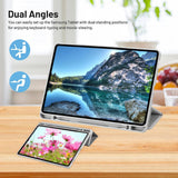 Husa tableta pentru Samsung Galaxy Tab S6 Lite 10.4 P610/P615, Techsuit Flex Trifold (cu Pencil Holder), gri