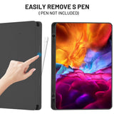 Husa tableta pentru Samsung Galaxy Tab S6 Lite 10.4 P610/P615, Techsuit Flex Trifold (cu Pencil Holder), gri