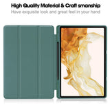 Husa tableta pentru Samsung Galaxy Tab S7 Plus 12.4 T970/T976, Techsuit Flex Trifold (cu Pencil Holder), gri