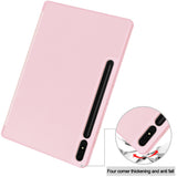 Husa tableta pentru Samsung Galaxy Tab S7 Plus 12.4 T970/T976, Techsuit Flex Trifold (cu Pencil Holder), gri
