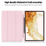 Husa tableta pentru Samsung Galaxy Tab S7 Plus 12.4 T970/T976, Techsuit Flex Trifold (cu Pencil Holder), gri