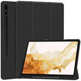Husa tableta pentru Samsung Galaxy Tab S7 Plus 12.4 T970/T976, Techsuit Flex Trifold (cu Pencil Holder), gri