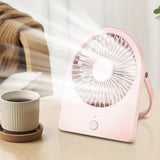 Techsuit Mini Fan (CT-108), portabil, reincarcabil, USB-C, Alb