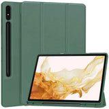 Husa tableta pentru Samsung Galaxy Tab S7 Plus 12.4 T970/T976, Techsuit Flex Trifold (cu Pencil Holder), gri