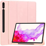 Husa tableta pentru Samsung Galaxy Tab S7 Plus 12.4 T970/T976, Techsuit Flex Trifold (cu Pencil Holder), gri