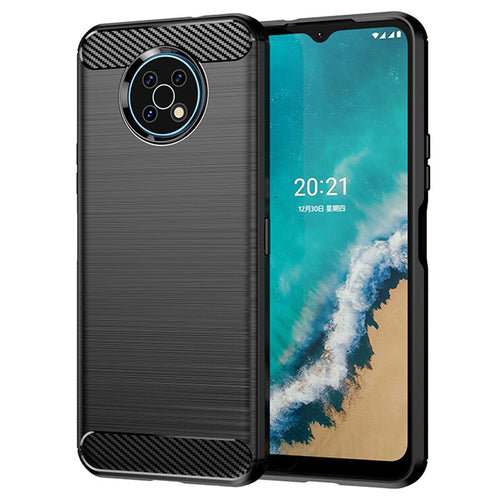 Husa pentru Nokia G50, Techsuit Carbon Silicone, negru