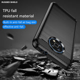 Husa pentru Nokia G50, Techsuit Carbon Silicone, negru