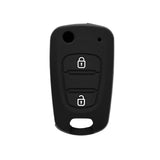 Techsuit Car Key Case (2003.04), Hyundai Elantra/Kia Picanto, Negru