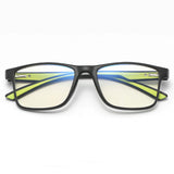 Techsuit Anti-Blue Light Glasses Reflex TR90 (F2388), Rectangular, Sand Black / Albastru