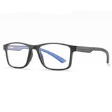 Techsuit Anti-Blue Light Glasses Reflex TR90 (F2388), Rectangular, Sand Black / Albastru