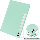 Husa tableta pentru Samsung Galaxy Tab S9 Plus, Techsuit Flex Trifold (cu Pencil Holder), gri