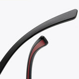 Techsuit Anti-Blue Light Glasses Reflex TR90 (F2388), Rectangular, Black / Rosu
