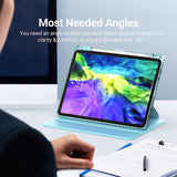 Husa tableta pentru iPad Pro 11 (2024), Techsuit Crystal Vision, bleu
