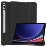 Husa tableta pentru Samsung Galaxy Tab S9 Plus, Techsuit Flex Trifold (cu Pencil Holder), gri