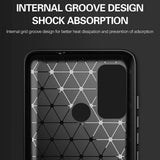 Husa pentru Motorola Moto G60, Techsuit Carbon Silicone, albastru