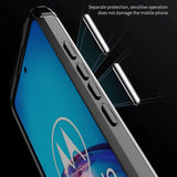 Husa pentru Motorola Moto G60, Techsuit Carbon Silicone, albastru