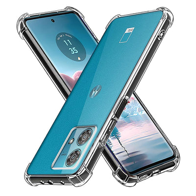 Husa pentru Motorola Edge 40 Neo, Techsuit Shockproof Clear Silicone, transparenta