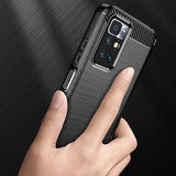 Husa pentru Xiaomi Redmi 10, Techsuit Carbon Silicone, negru